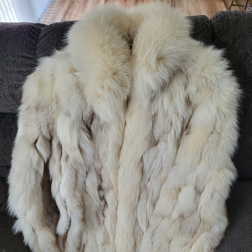 Silver Fox Fur Jacket - image 1